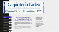 Desktop Screenshot of carpinteriatadeo.com