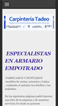 Mobile Screenshot of carpinteriatadeo.com