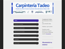 Tablet Screenshot of carpinteriatadeo.com